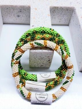 LUCKY CHARM St. Patrick Day Original Roll-On Bracelets, Set of 3, 7" round, #3
